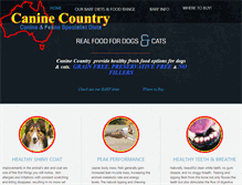 Tablet Screenshot of caninecountry.com.au